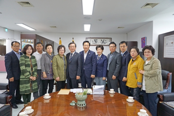 강동구 재향군인회 임원진 방문
