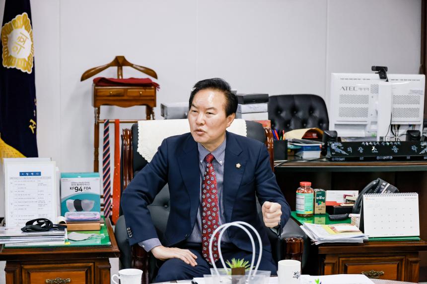 갈산 안산 산치성제 보존회 회장님 방문 - 2