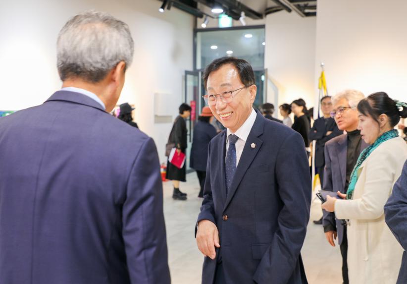 제14회 모란꽃 사생작가 초대전 개막식 - 16