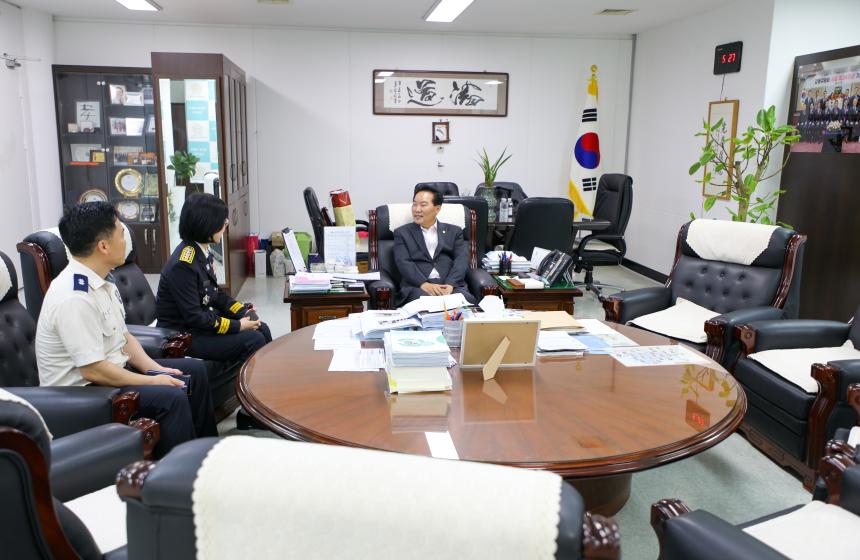 강동소방서장 방문